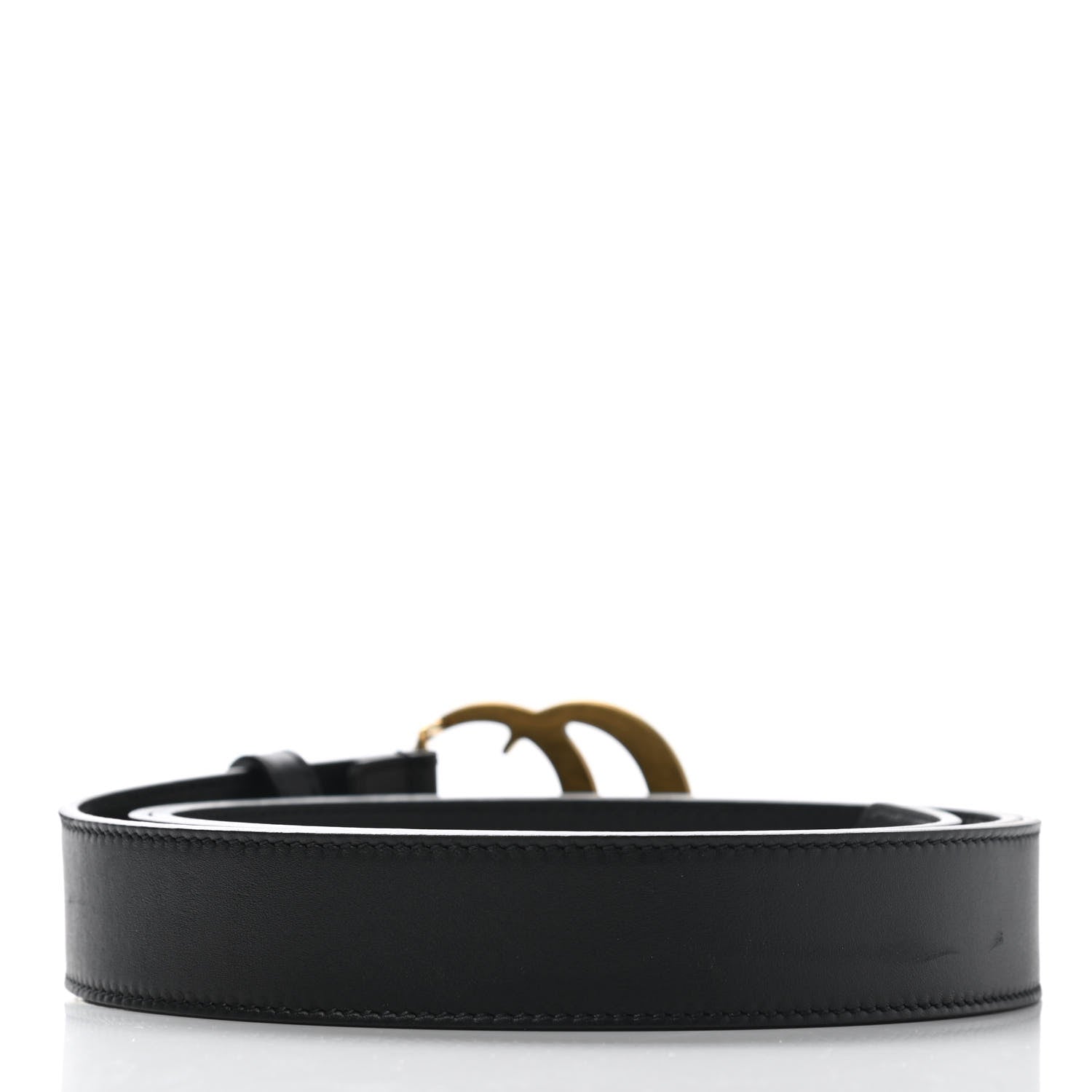Gucci Moon Calfskin Double G 30mm Belt 120 48 Black 2 of 6