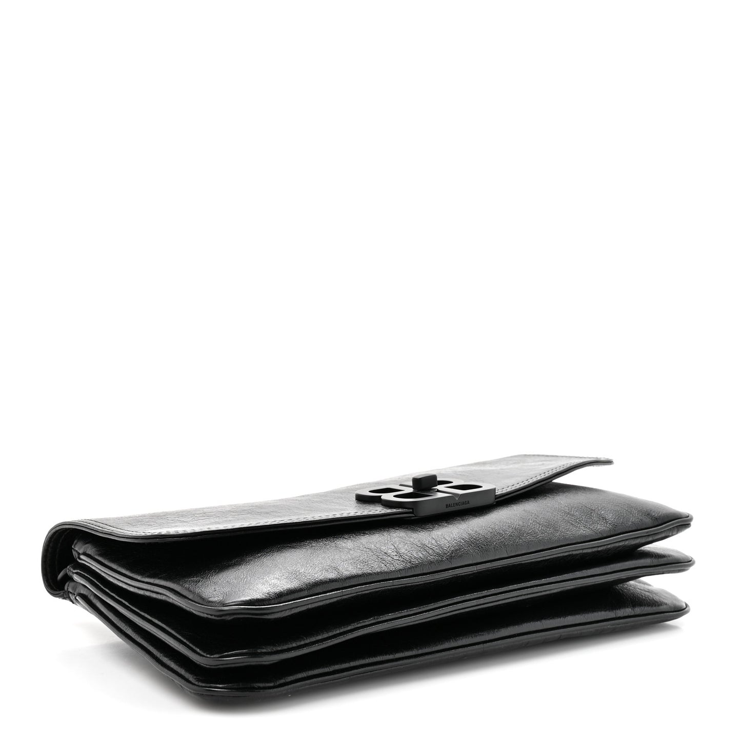 Calfskin Medium BB Soft Flap Bag Black