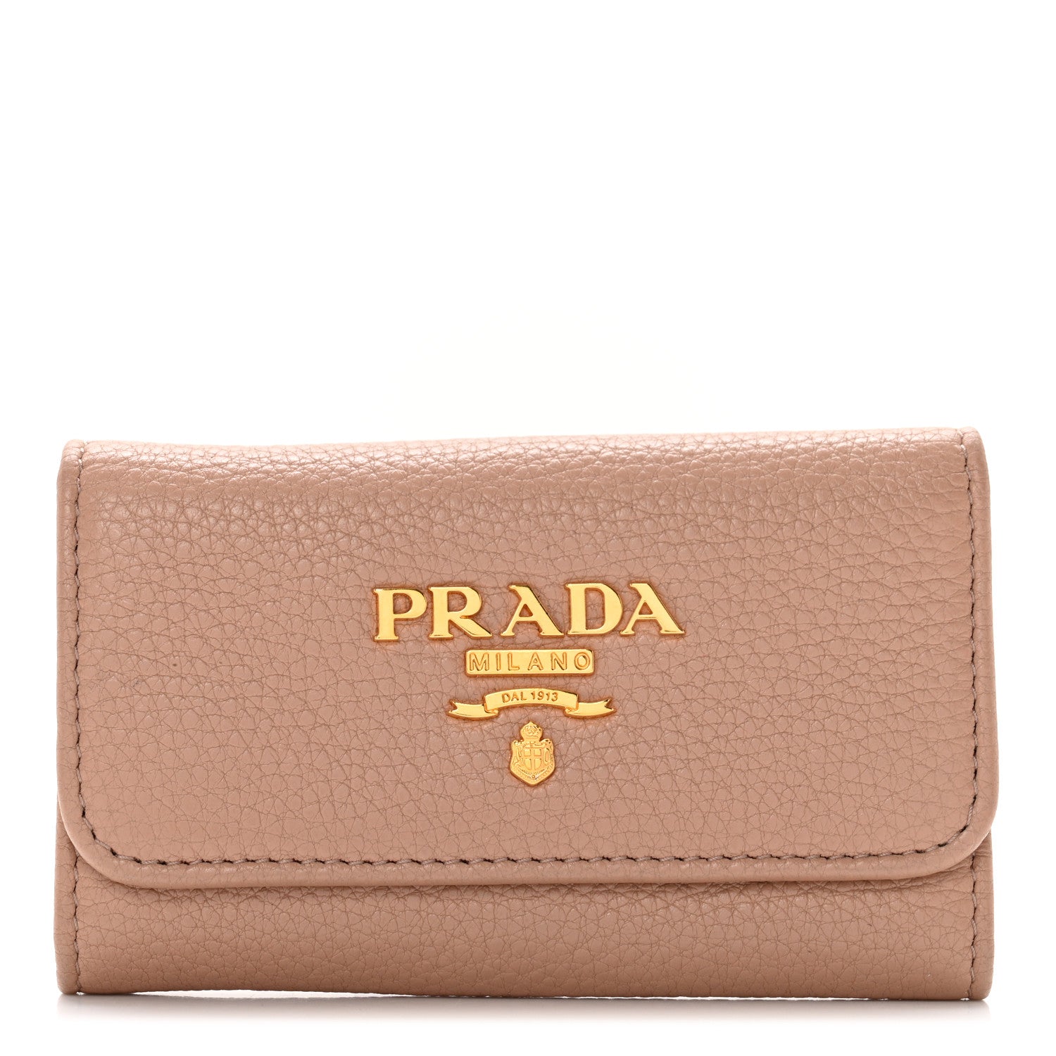 Prada Vitello Grain 6 Key Holder Cipria 1 of 10
