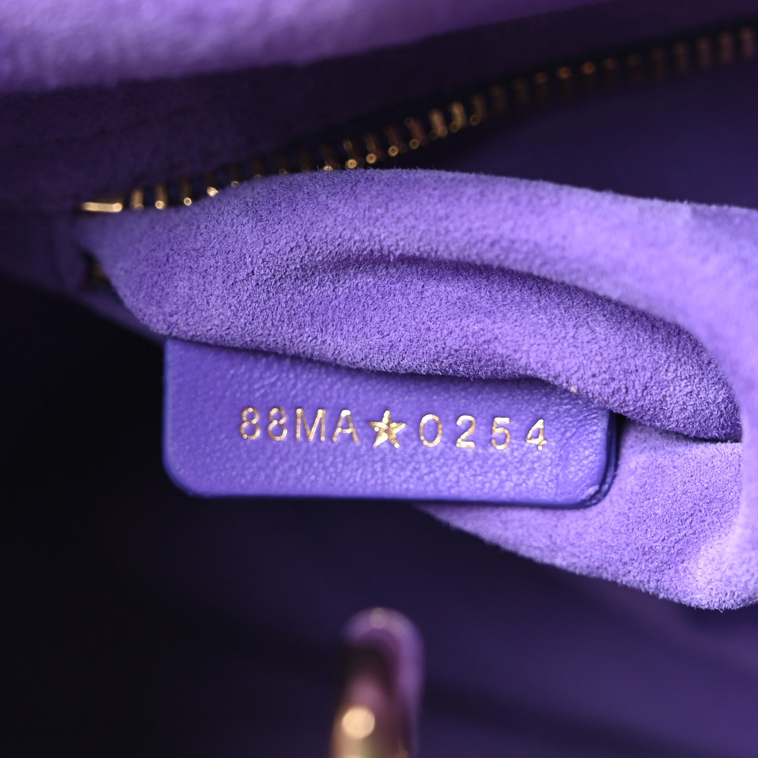Christian Dior Lambskin Cannage Small My ABCDior Lady Dior Purple 7 of 10