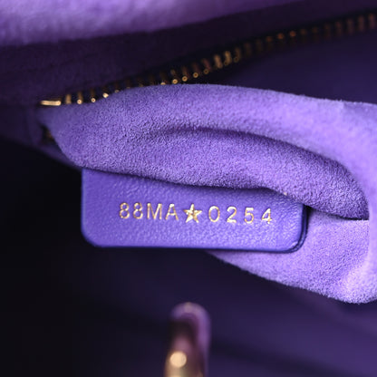 Christian Dior Lambskin Cannage Small My ABCDior Lady Dior Purple 7 of 10