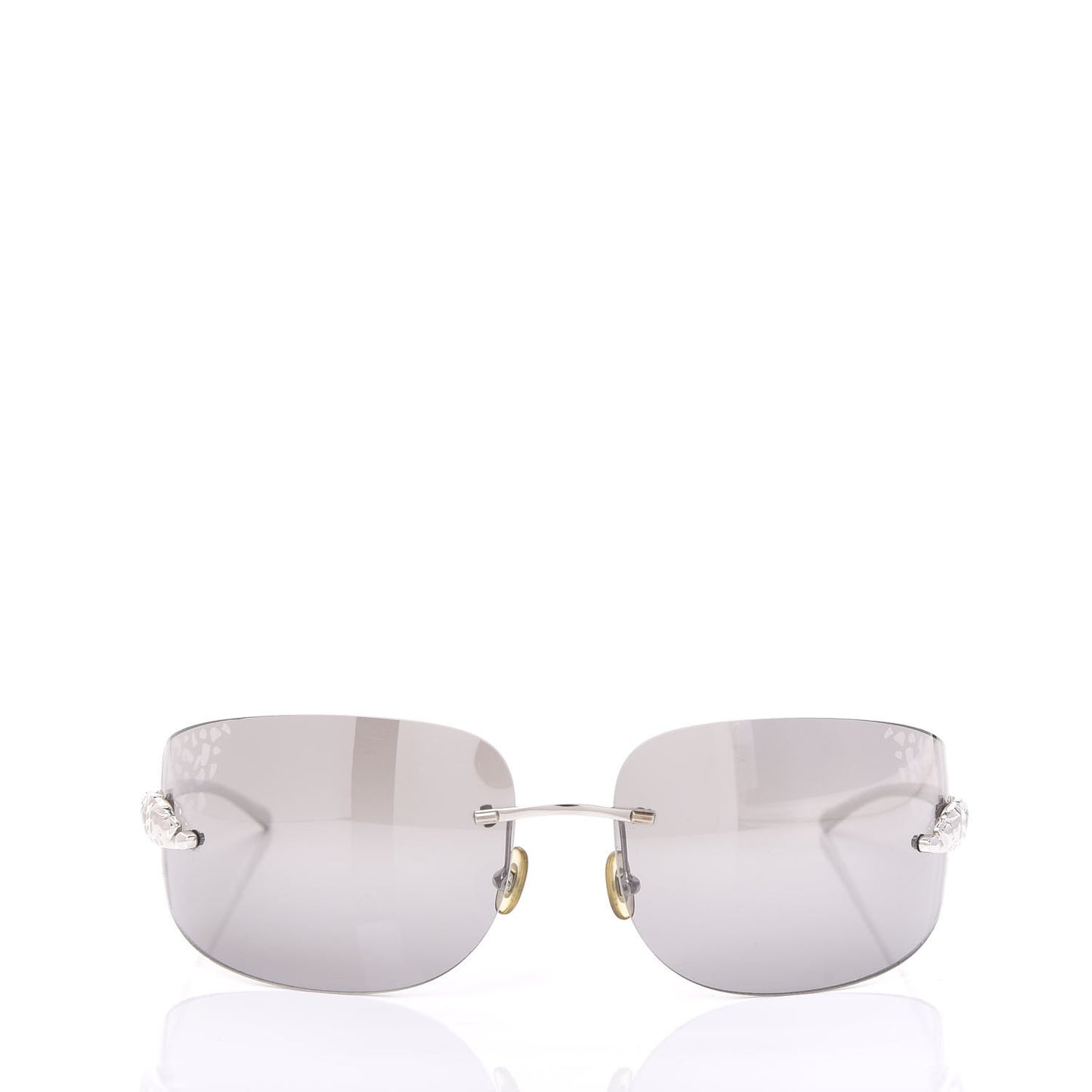 Panthere De Sunglasses Black Silver