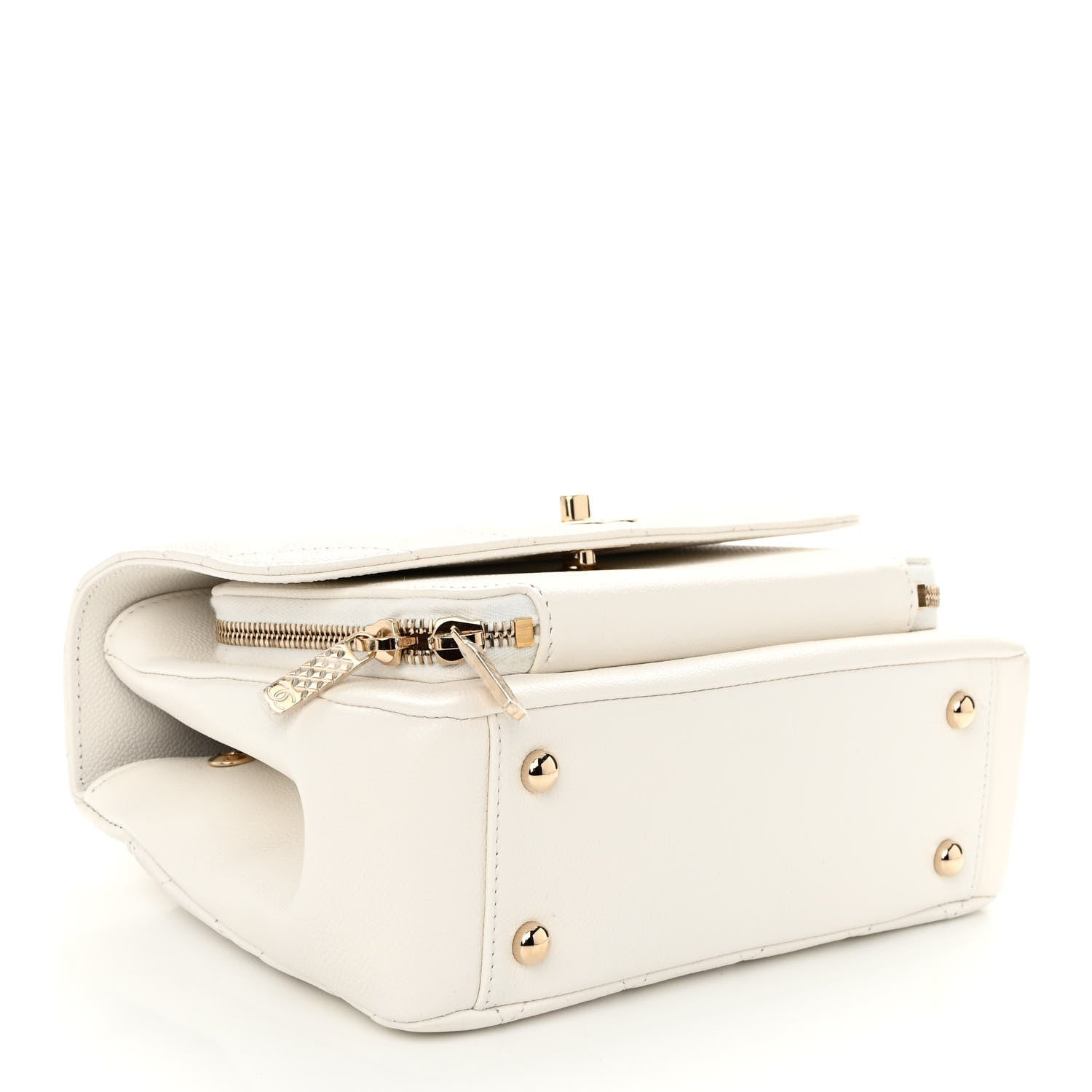 Chanel Caviar Quilted Medium Business Affinity Flap White 4 of 10