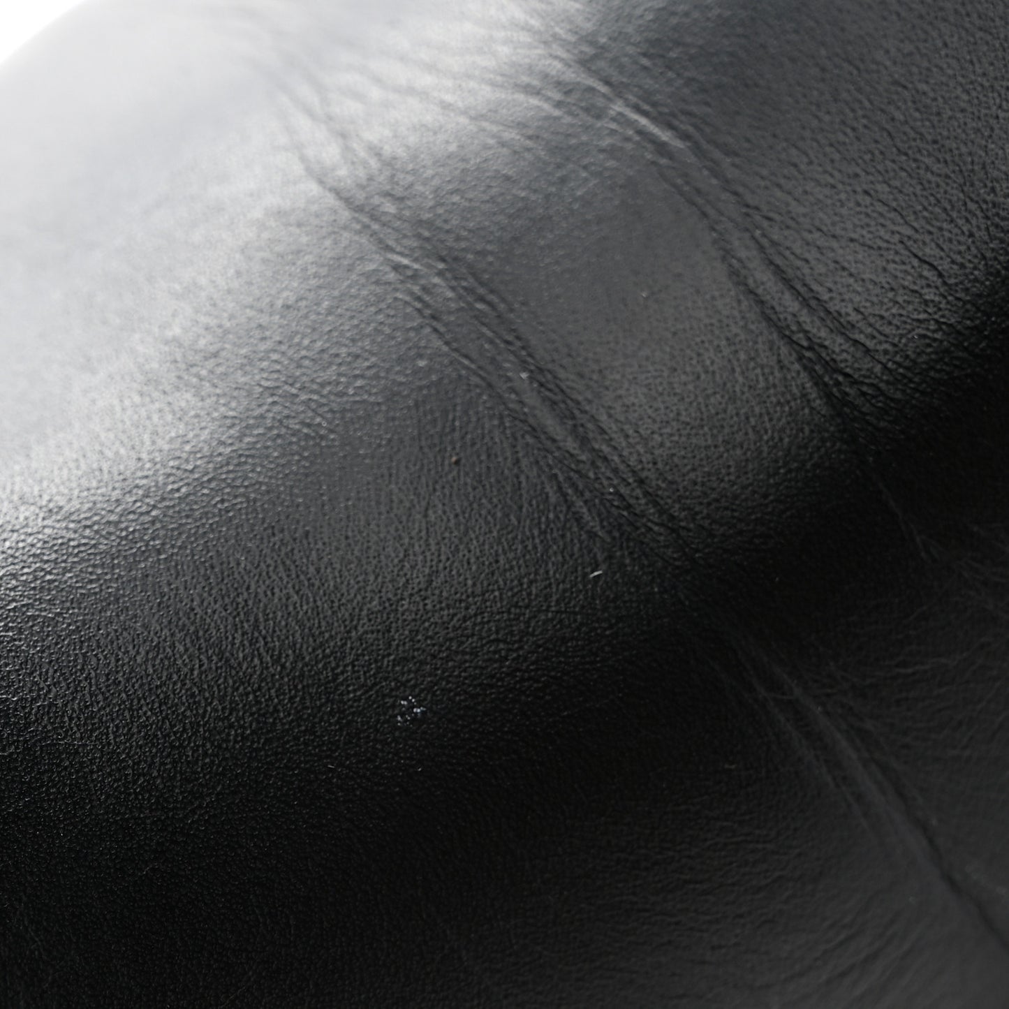 Calfskin Quilted Biker Boots 37 Black