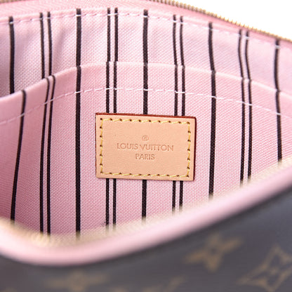 Louis Vuitton Monogram Neverfull MM GM Pochette Rose Ballerine 6 of 9
