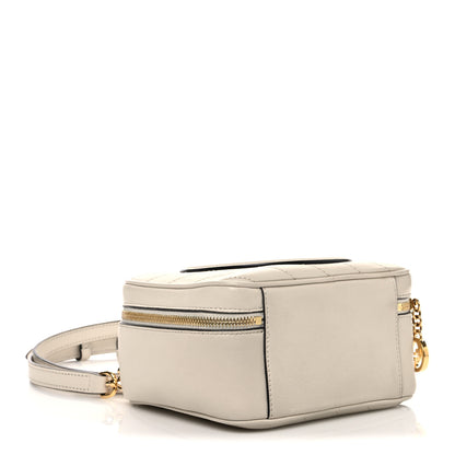 Gucci Sakai Be Green Calfskin Diagonal Stitched Blondie Top Handle Bag Mystic White 4 of 10