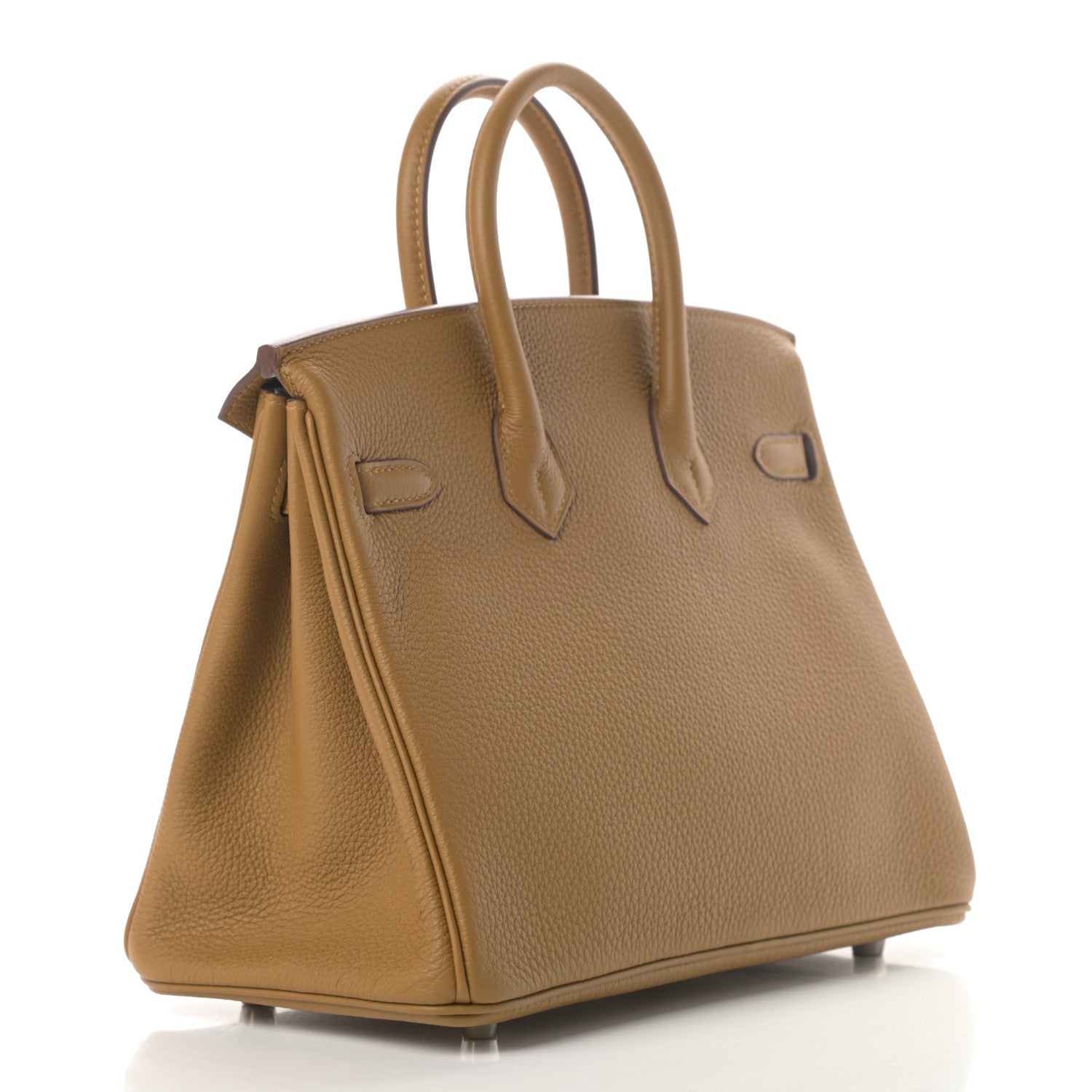 Hermes Togo Verso Birkin 25 Bronze Dore Bleu Brume 3 of 11