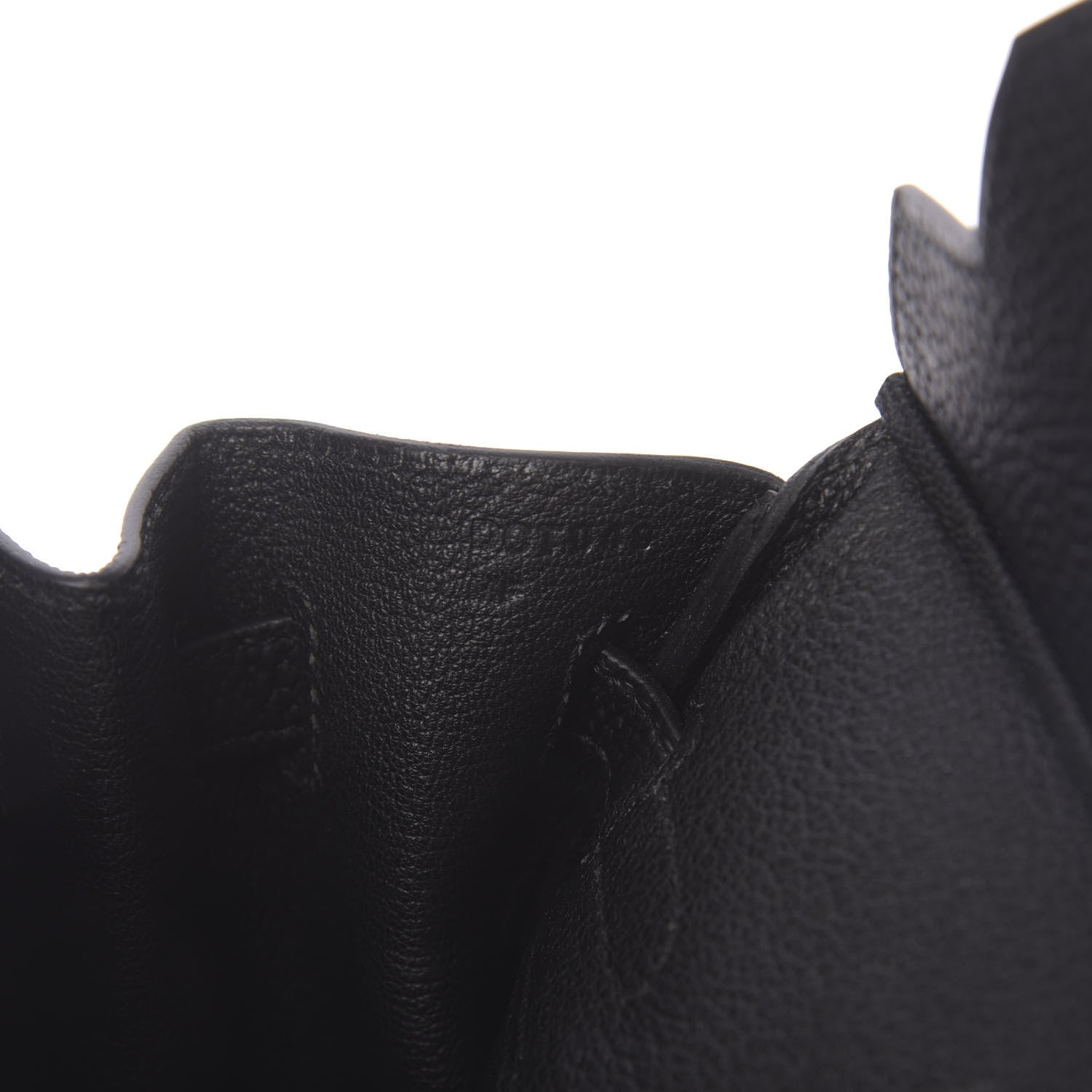 Hermes Togo Birkin 25 Black 7 of 11
