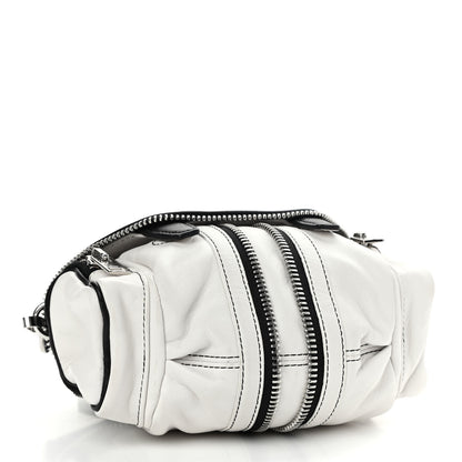 Alexander Wang Lambskin Micro Marti Crossbody White Black 4 of 9