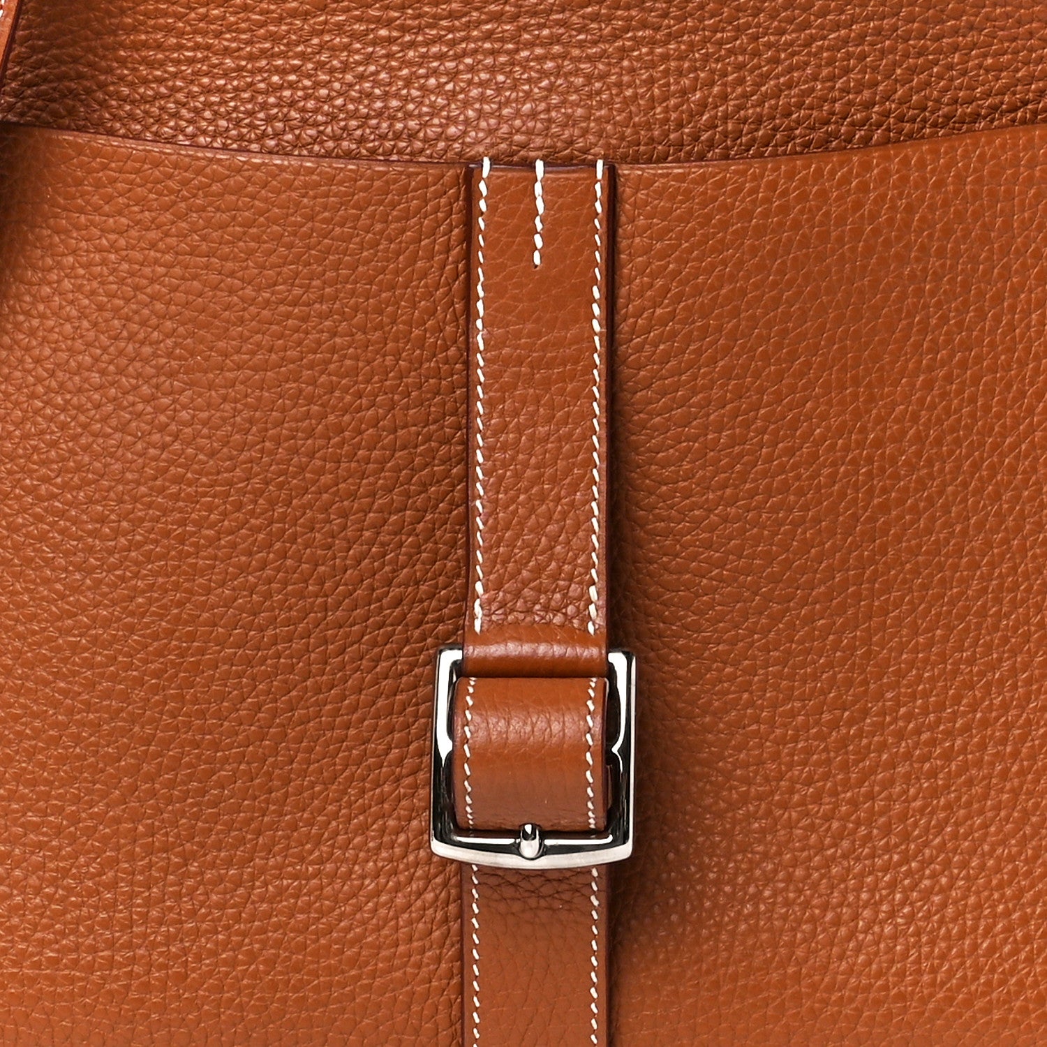 Hermes Taurillon Clemence Halzan 31 Gold 8 of 12