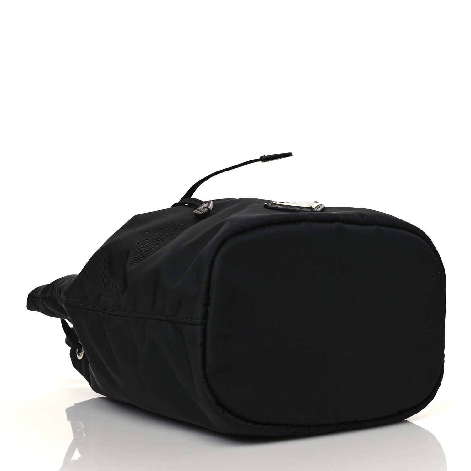Prada Saffiano Tessuto Nylon Vela Bucket Wristlet Black 4 of 10