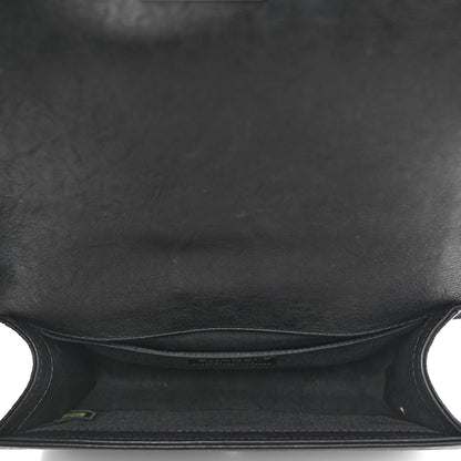 Chanel Calfskin Quilted Metal Embellished Paris Dallas Medium Boy Flap Black 4 of 9