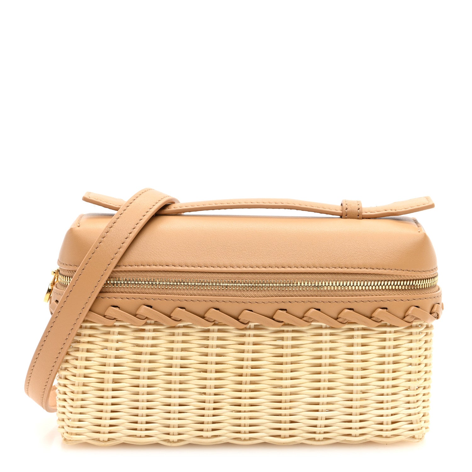 Loro Piana Wicker Calfskin L19 Extra Pocket Pouch Natural 1 of 10