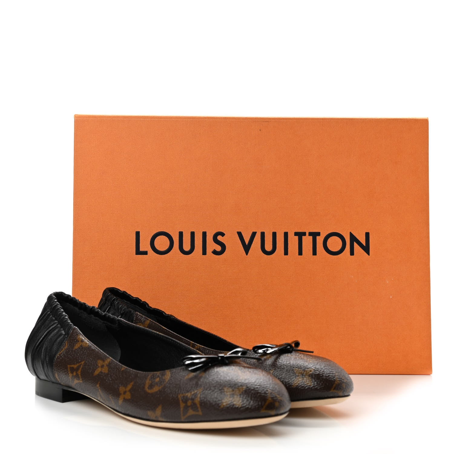 Louis Vuitton Monogram Lambskin Patent Joy Ballerina Flats 39 Black 8 of 8
