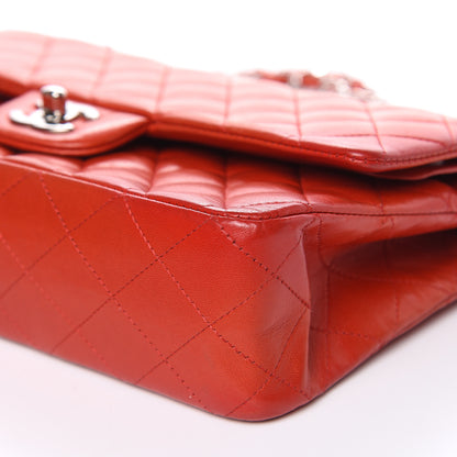 Chanel Lambskin Quilted Medium Double Flap Red 9 of 19