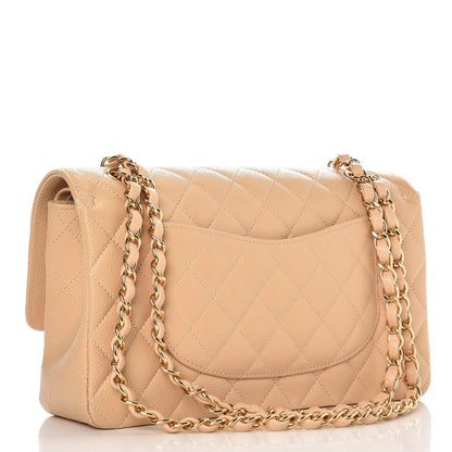 Chanel Caviar Quilted Medium Double Flap Beige Clair 3 of 8