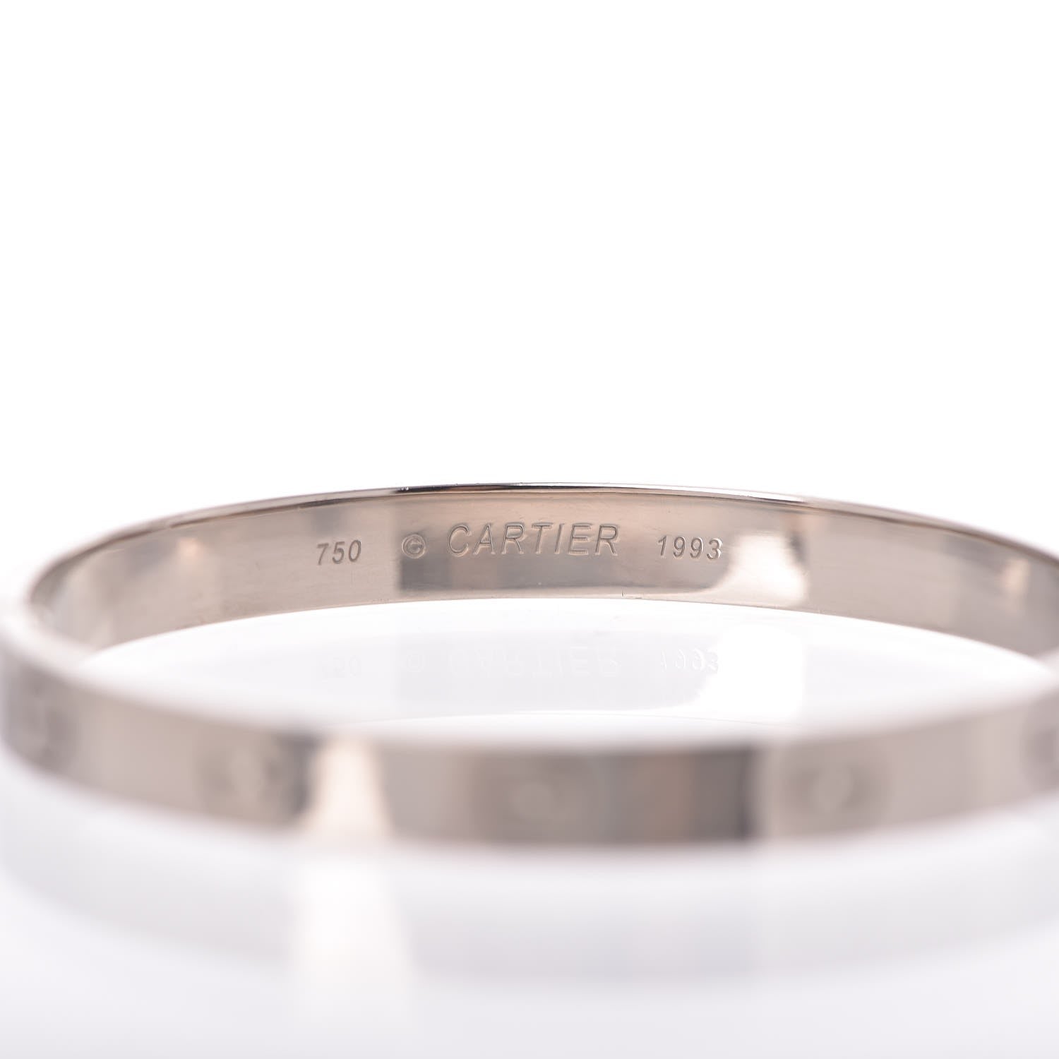 Cartier 18K White Gold LOVE Bracelet 16 3 of 3