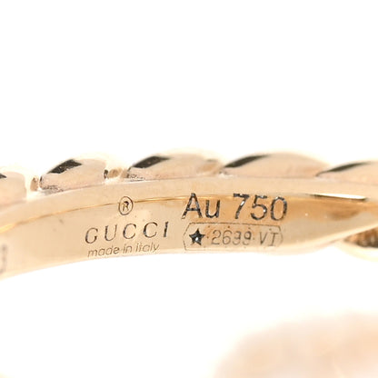 Gucci 18K Yellow Gold Diamond Butterfly Ring 53 6.25 4 of 4
