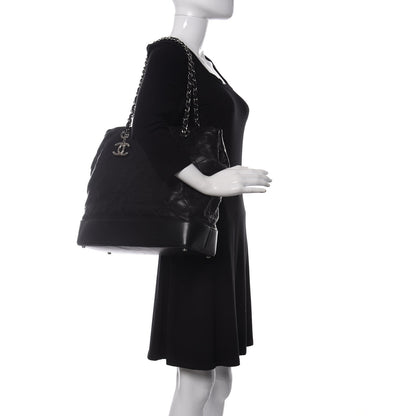 Chanel Calfskin Stitched Large VIP Shopping Tote Black 2 of 21