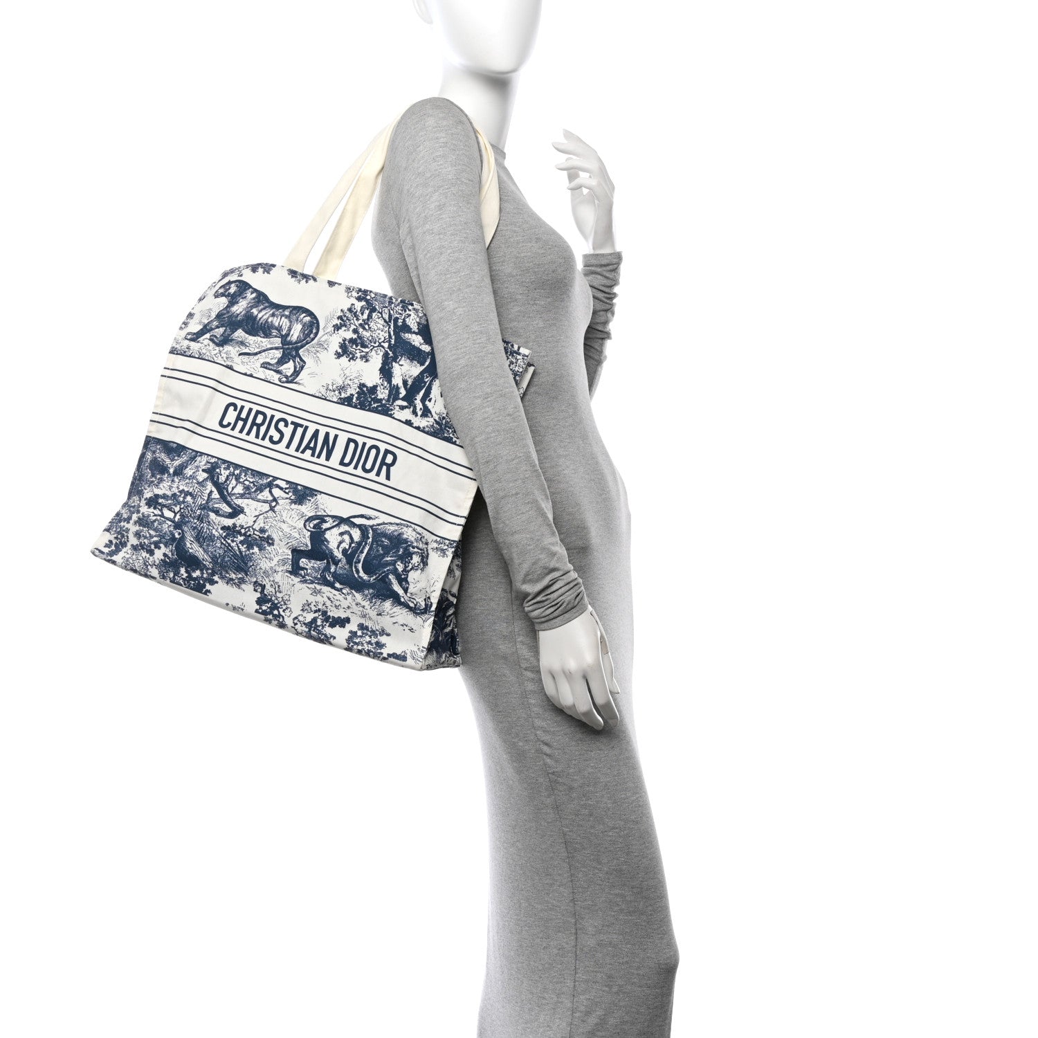 Christian Dior Canvas Dioriviera Tote 2 of 9