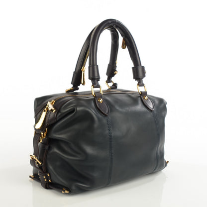 Louis Vuitton Lambskin Sac Louis Blue 3 of 7