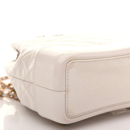 Chanel Patent Goatskin Quilted Small Gabrielle Backpack White 5 of 9