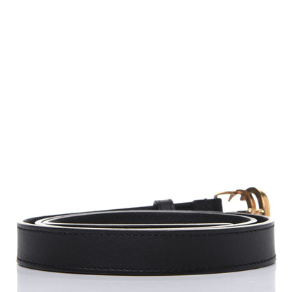 Gucci Calfskin Double G 20mm Belt 80 32 Black 2 of 7