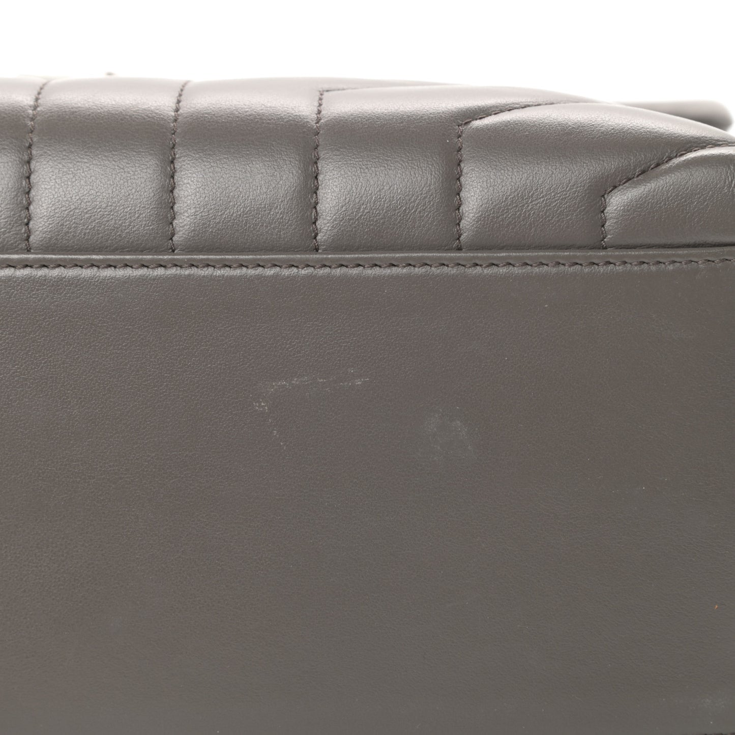 Calfskin Y Quilted Monogram Medium Loulou Chain Satchel Earth