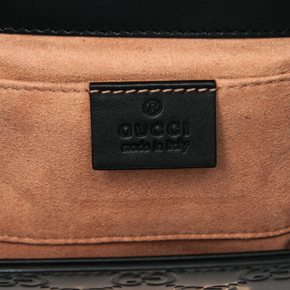 Gucci Guccissima Small Padlock Shoulder Bag Black 6 of 7