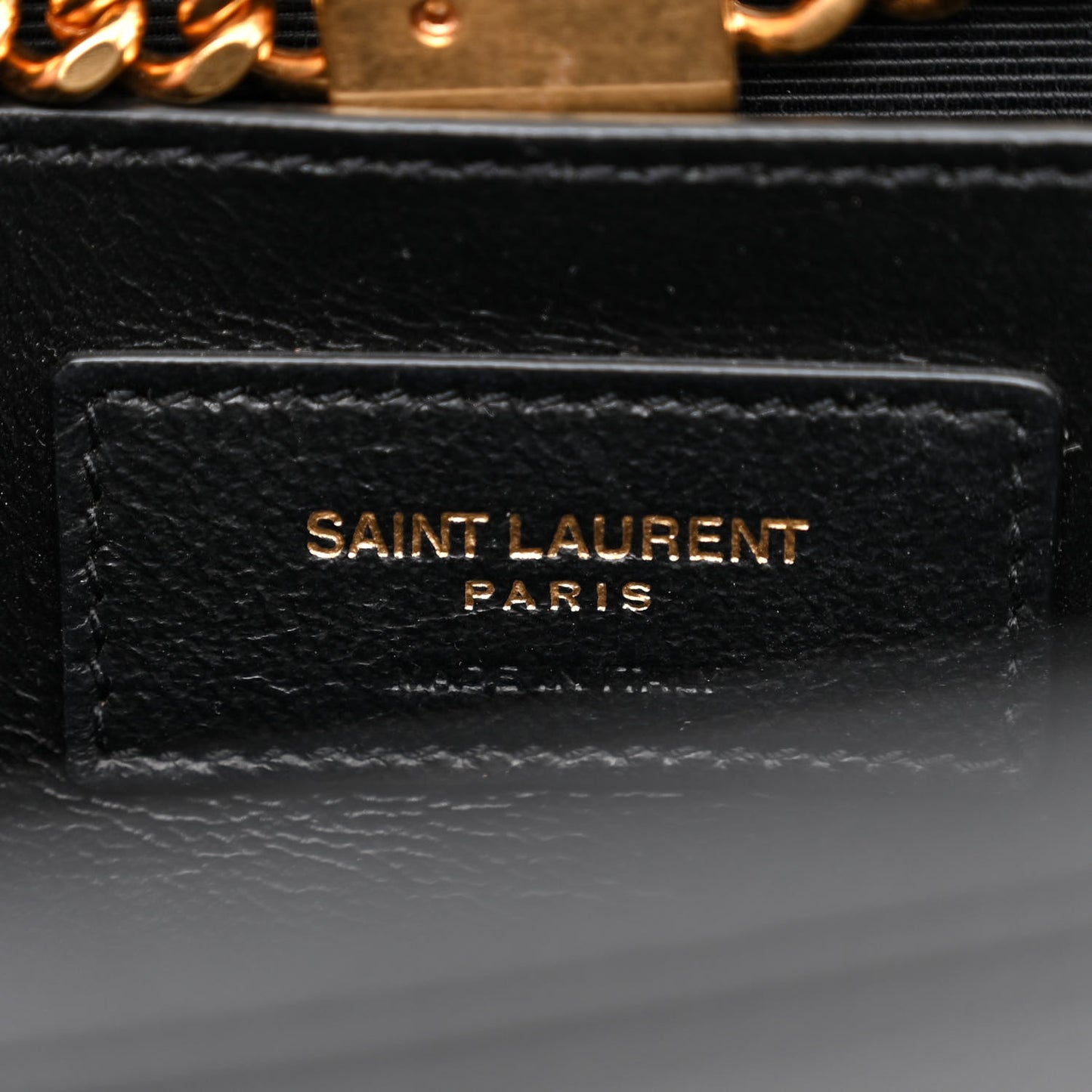 Grain De Poudre Medium Classic Monogram Kate Satchel Black