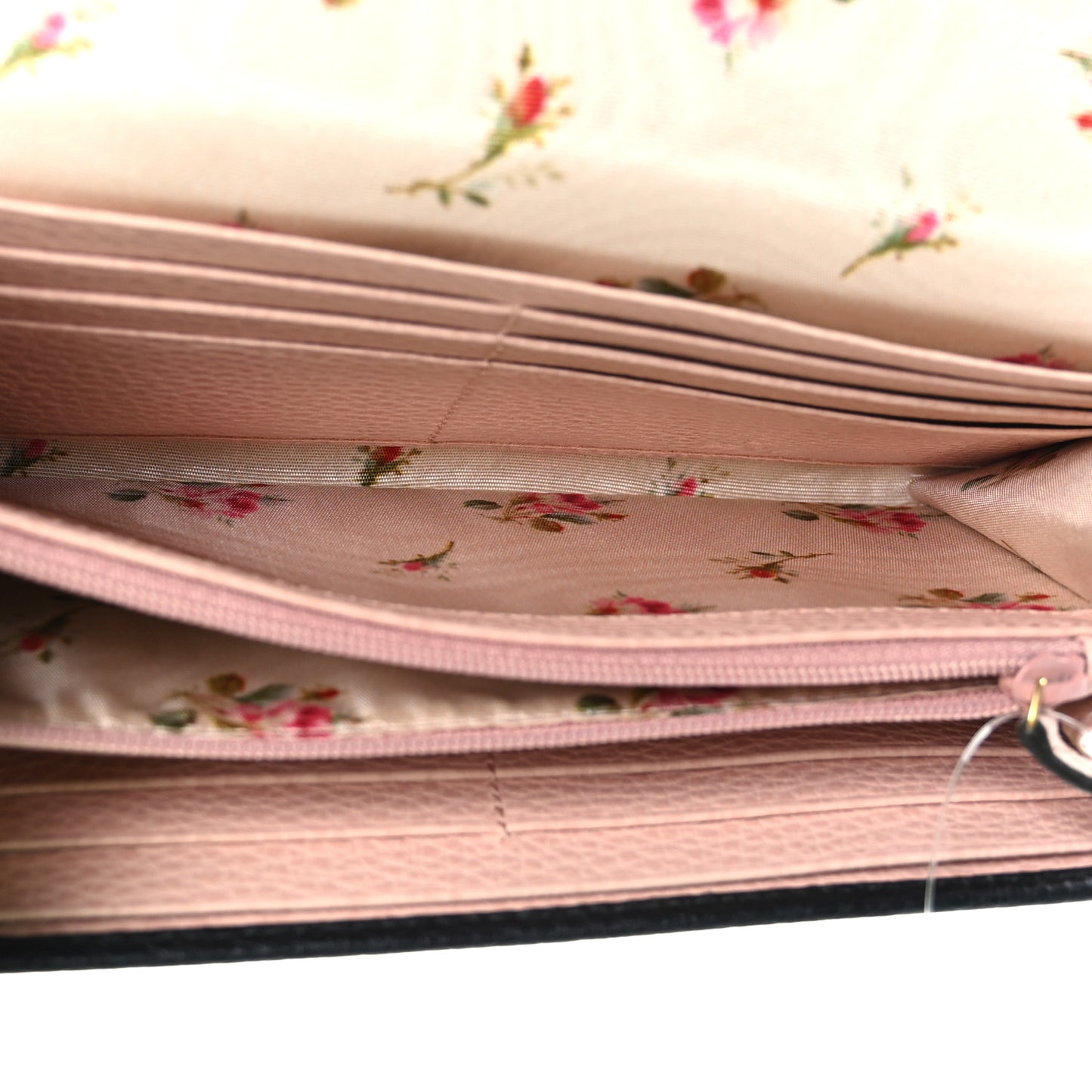 Calfskin Garden Continental Wallet Black