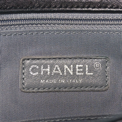 Chanel Washed Lambskin Quilted Maxi Chain Around Flap Black 6 of 10