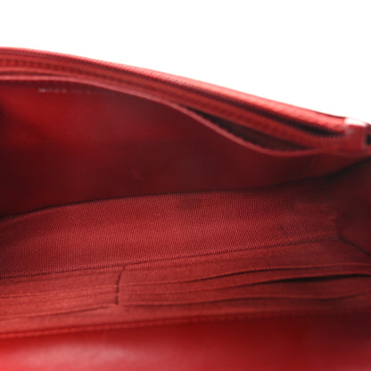 Chanel Lambskin Quilted Wallet On Chain WOC Red 5 of 11