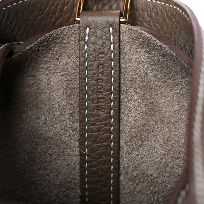 Hermes Taurillon Clemence Picotin Lock 18 PM Etoupe 7 of 10