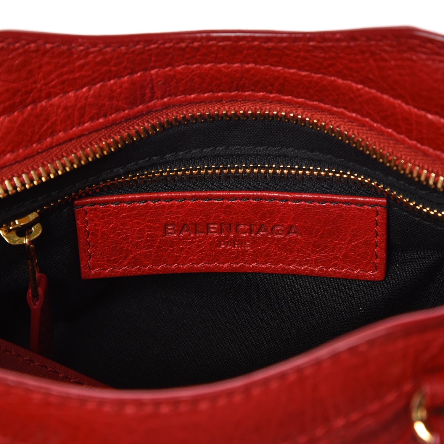 Balenciaga Agneau Giant 12 Gold Hardware Mini City Rouge Lipstick 6 of 9
