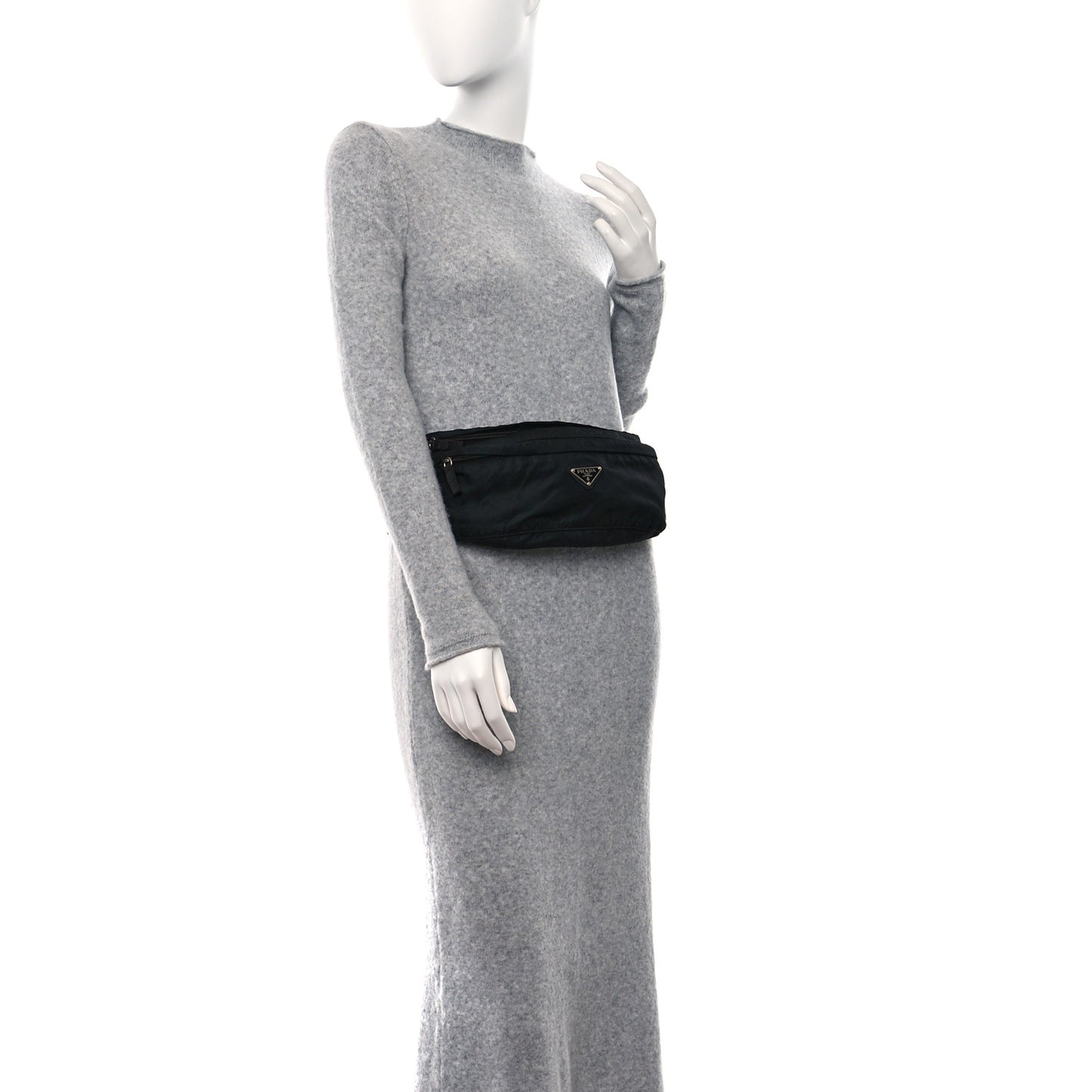 Tessuto Nylon Montagna Belt Bag Black