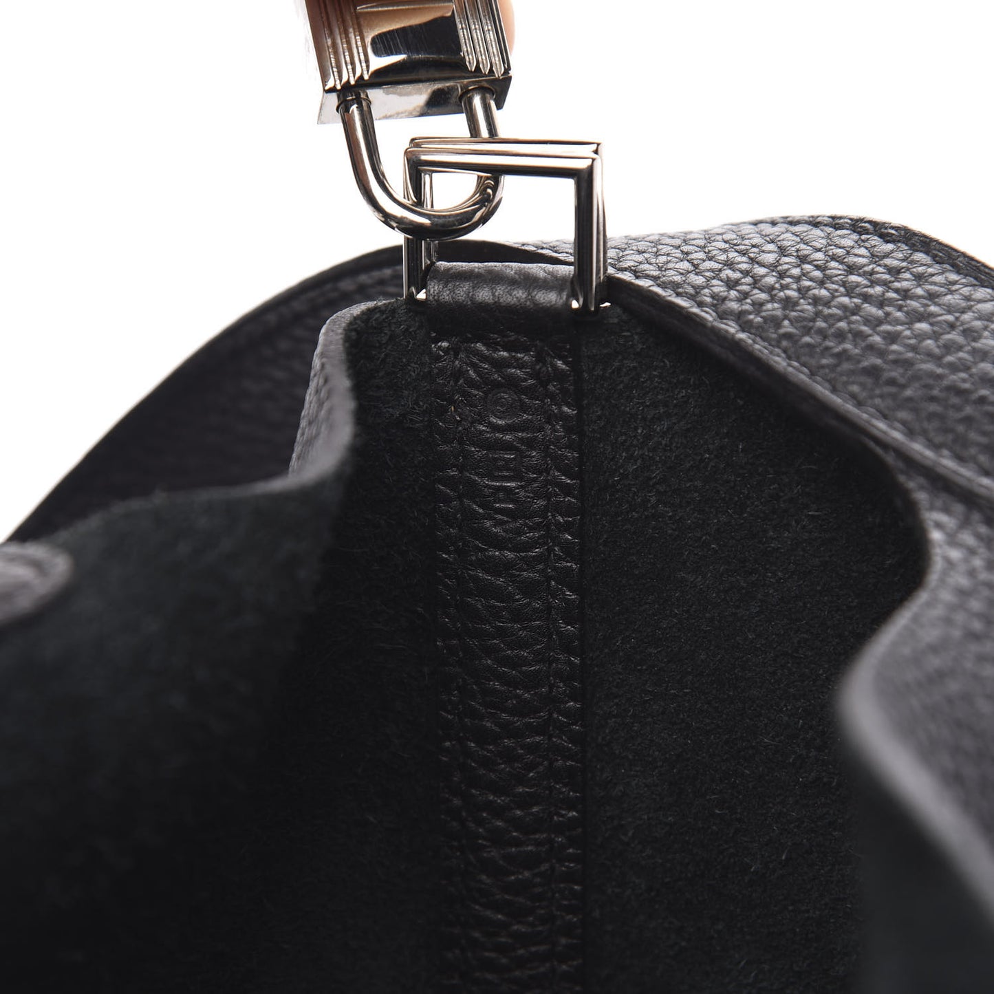 Taurillon Clemence Picotin Lock 22 MM Black