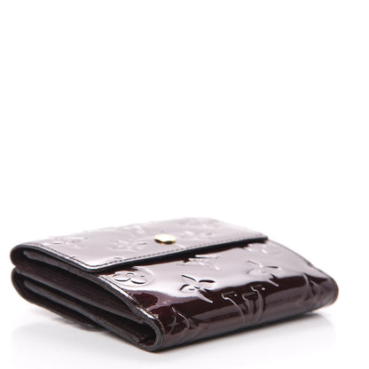 Louis Vuitton Vernis Elise Wallet Amarante 3 of 9