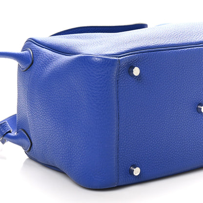 Hermes Taurillon Clemence Lindy 30 Bleu Electrique 9 of 10