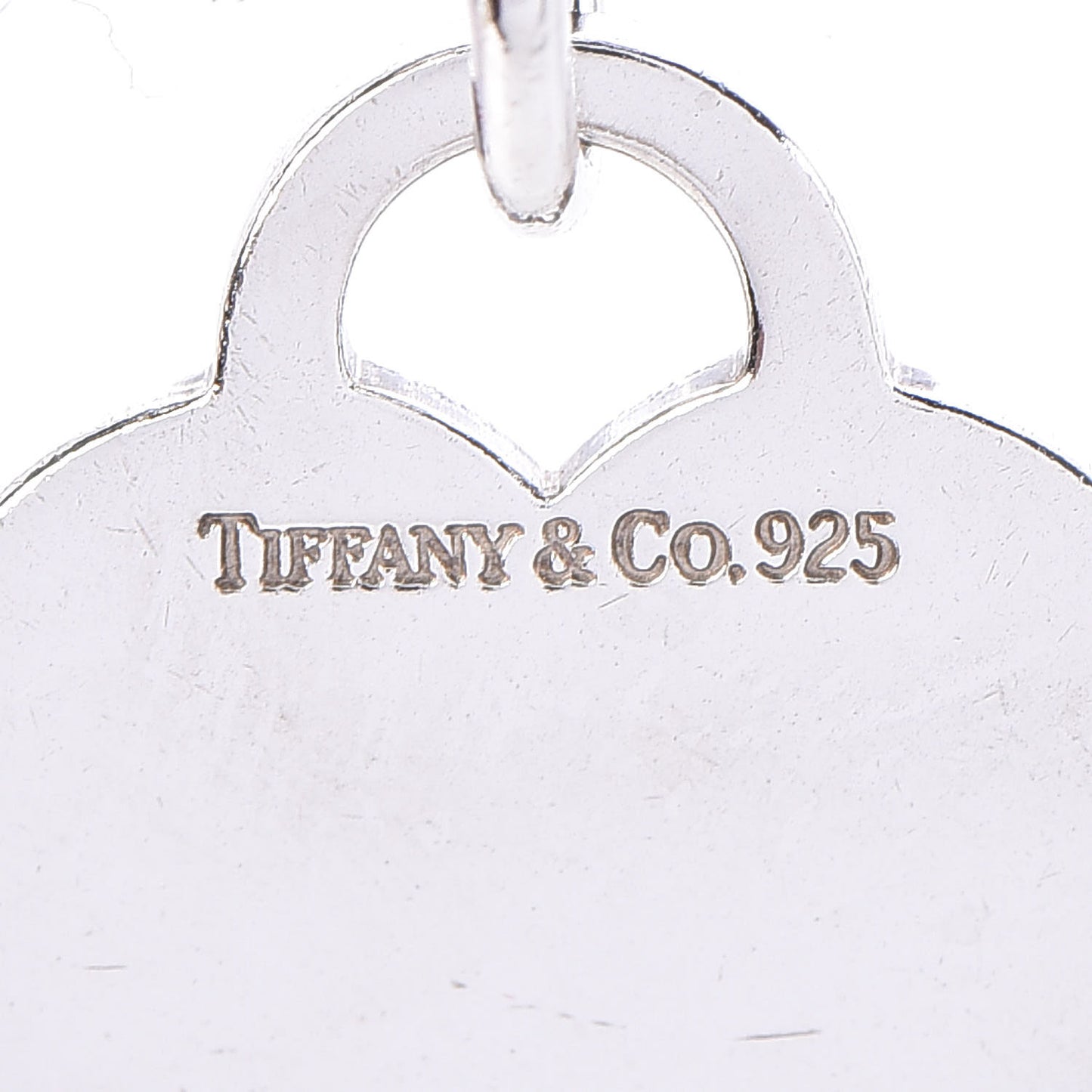 Sterling Silver Heart Tag Necklace