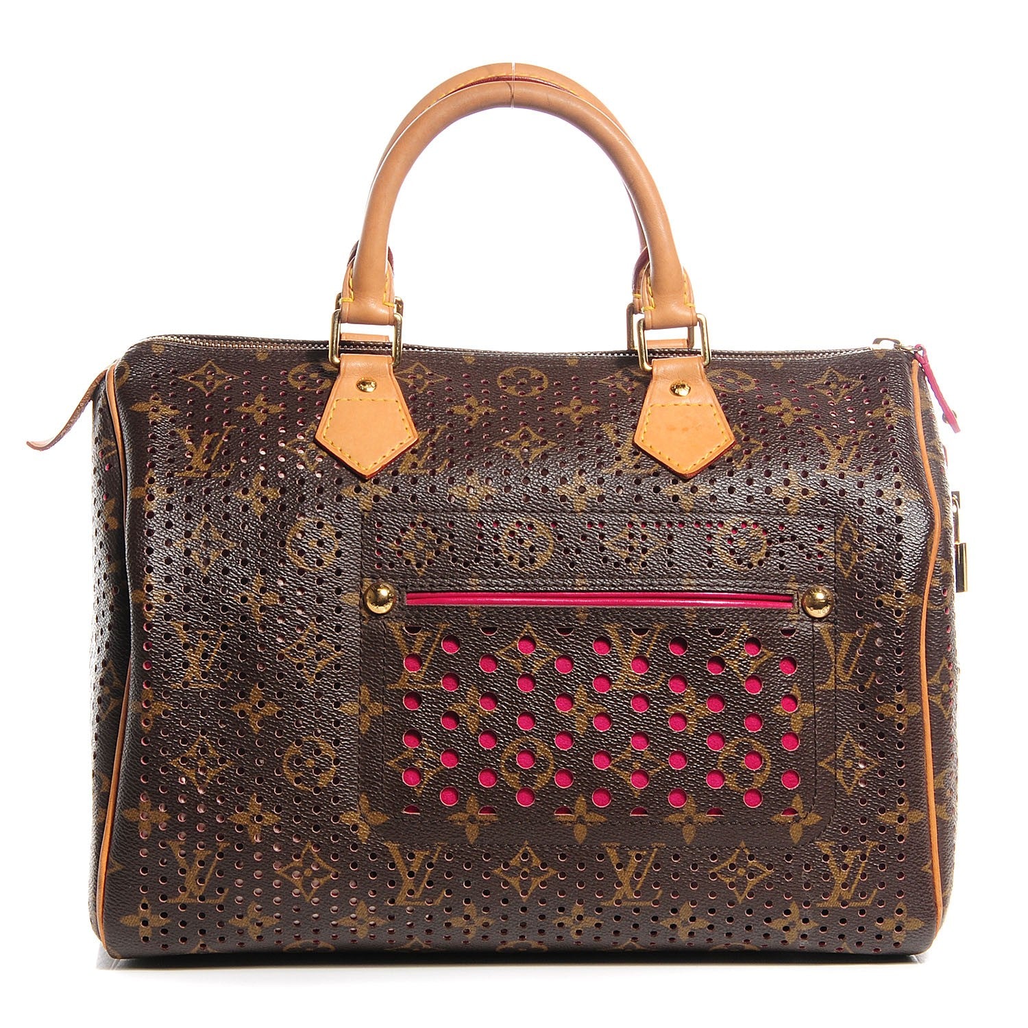 Louis Vuitton Monogram Perforated Speedy 30 Fuchsia 1 of 7