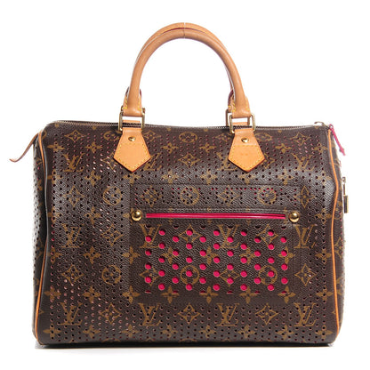 Louis Vuitton Monogram Perforated Speedy 30 Fuchsia 1 of 7
