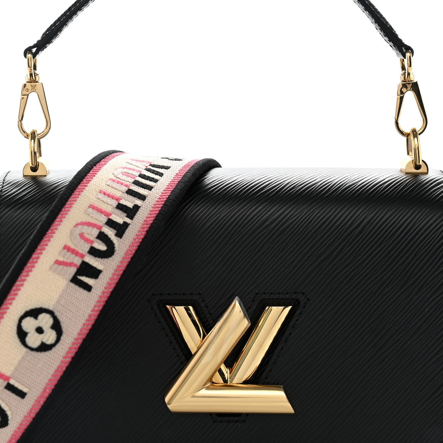 Louis Vuitton Epi Twist Top Handle Shoulder Bag MM Black 8 of 11