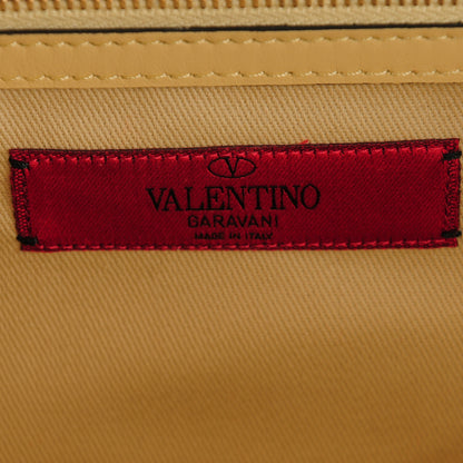 Valentino Garavani Vitello Large Glam Lock Rockstud Flap Soft Yellow 6 of 7