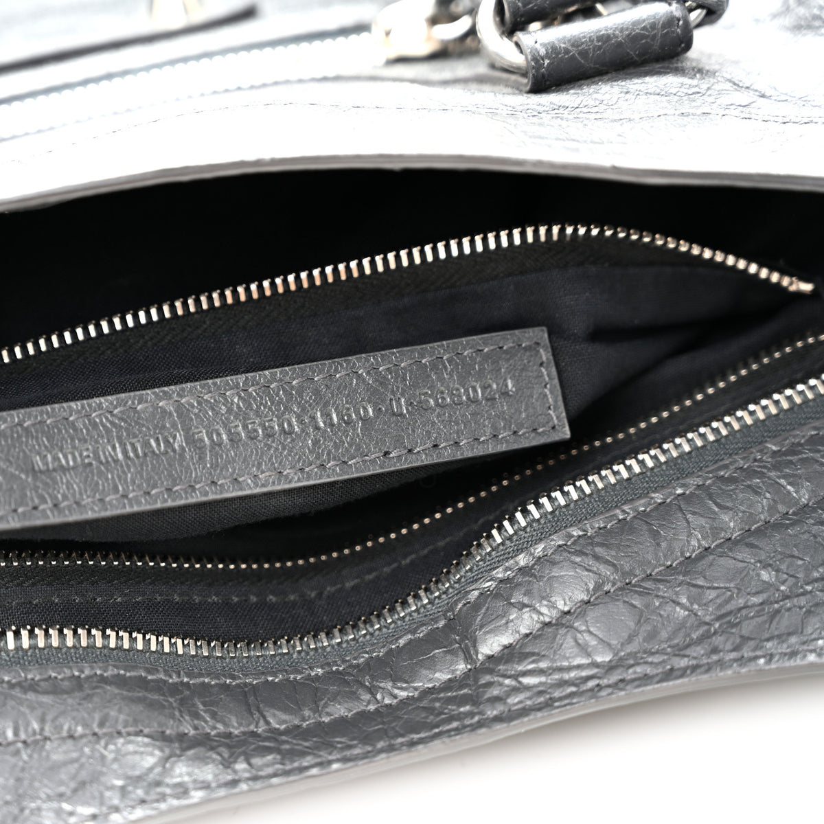 Balenciaga Agneau Classic Silver Hardware City Gris Fossile 8 of 14