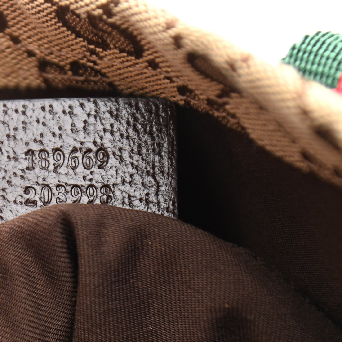GG Monogram Medium Web Handle Vertical Tote Dark Brown