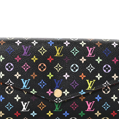 Louis Vuitton Monogram Multicolor Sarah Wallet NM Black Grenade 8 of 8
