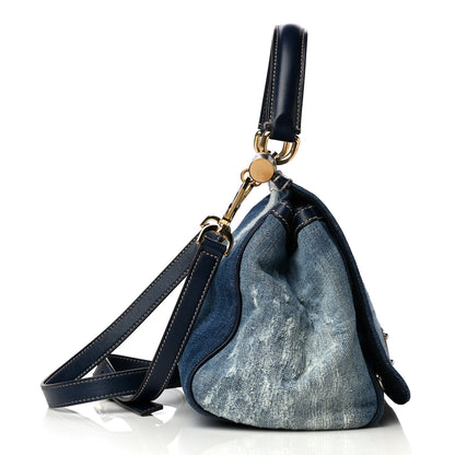 Dolce & Gabbana Distressed Denim Miss Sicily Satchel Blue Jeans 11 of 23