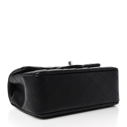 Chanel Lambskin Quilted Mini Rectangular Flap Black 4 of 13