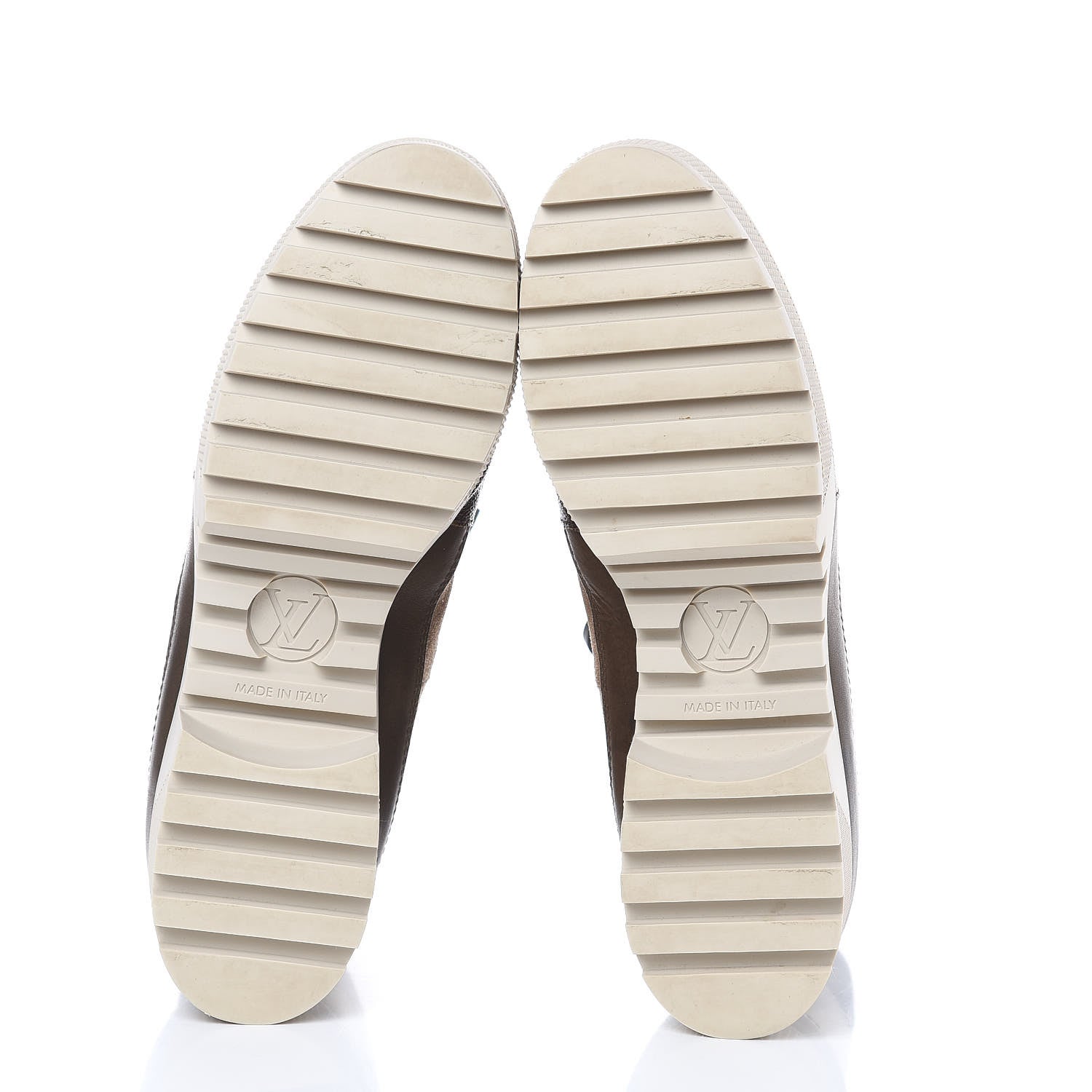 Louis Vuitton Suede Calfskin Monogram Laureate Platform Desert Boots 41 Beige 5 of 9